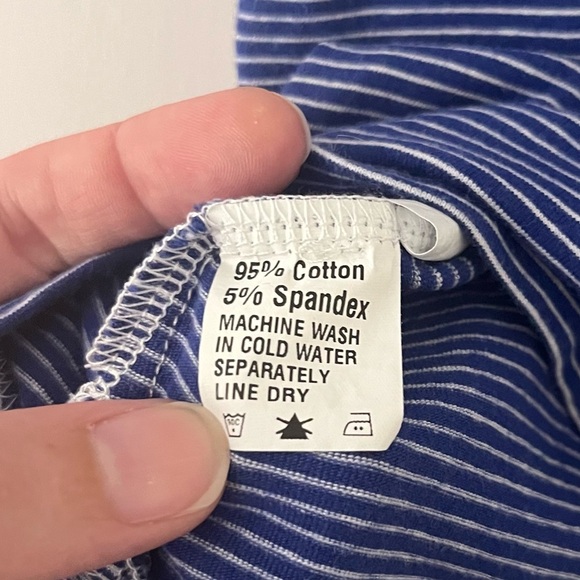 Busy Bees Boy’s Polo Shirt Royal Blue White Stripes 6 - Picture 4 of 6